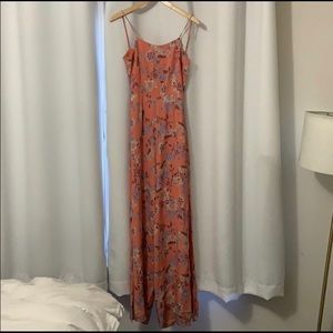 Ale by Alessandra backless jumpsuit in iris floral